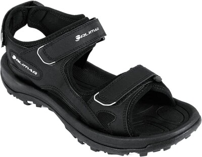 Orlimar Golf Men's Spikeless Golf Sandals - Black / White - Men's US Size 9