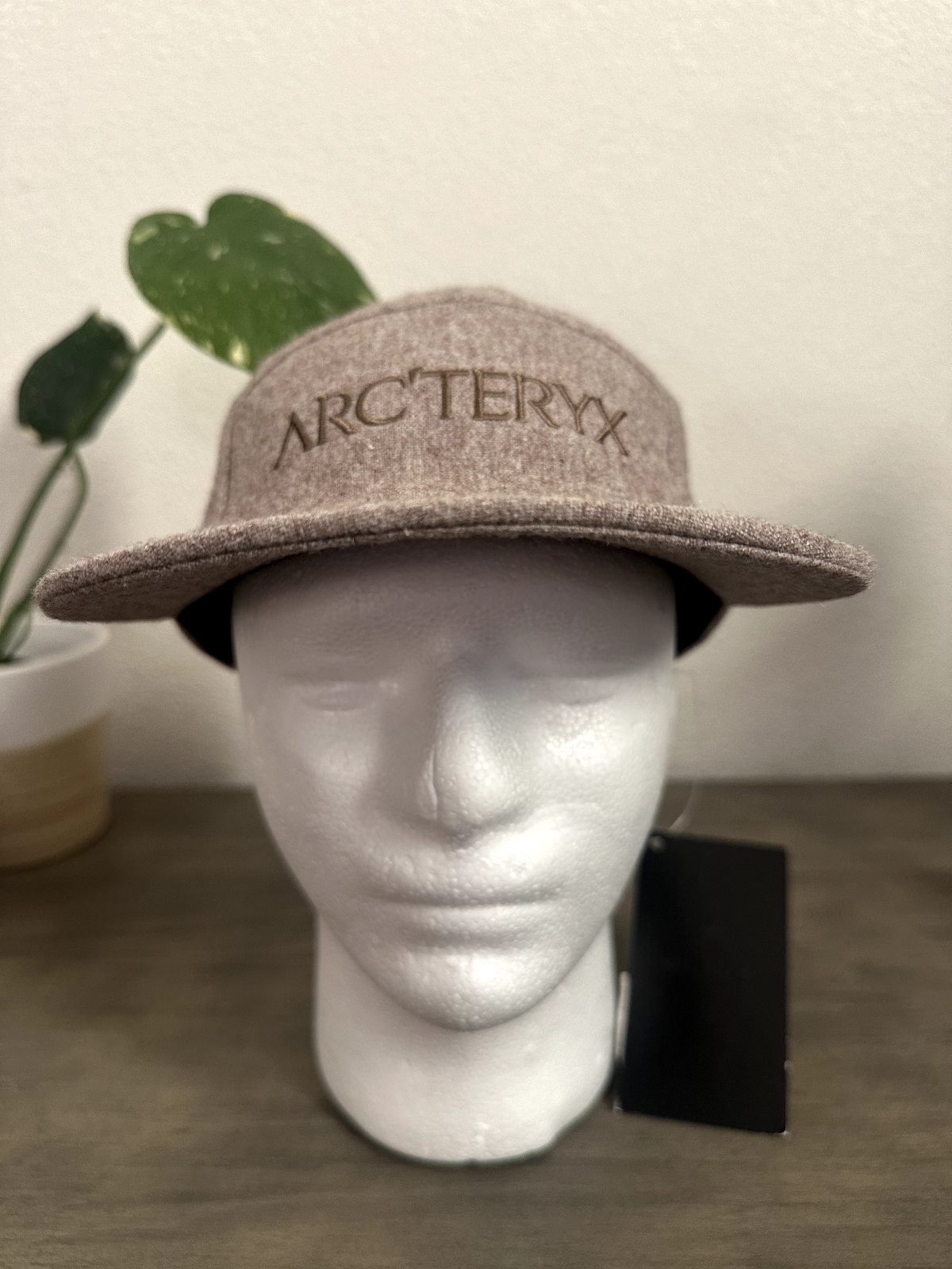 ARC'TERYX Cappello Arcteryx 5 Pannelli Lana Marrone Marrone Tan Regolabile Nuovo con etichette Giacca