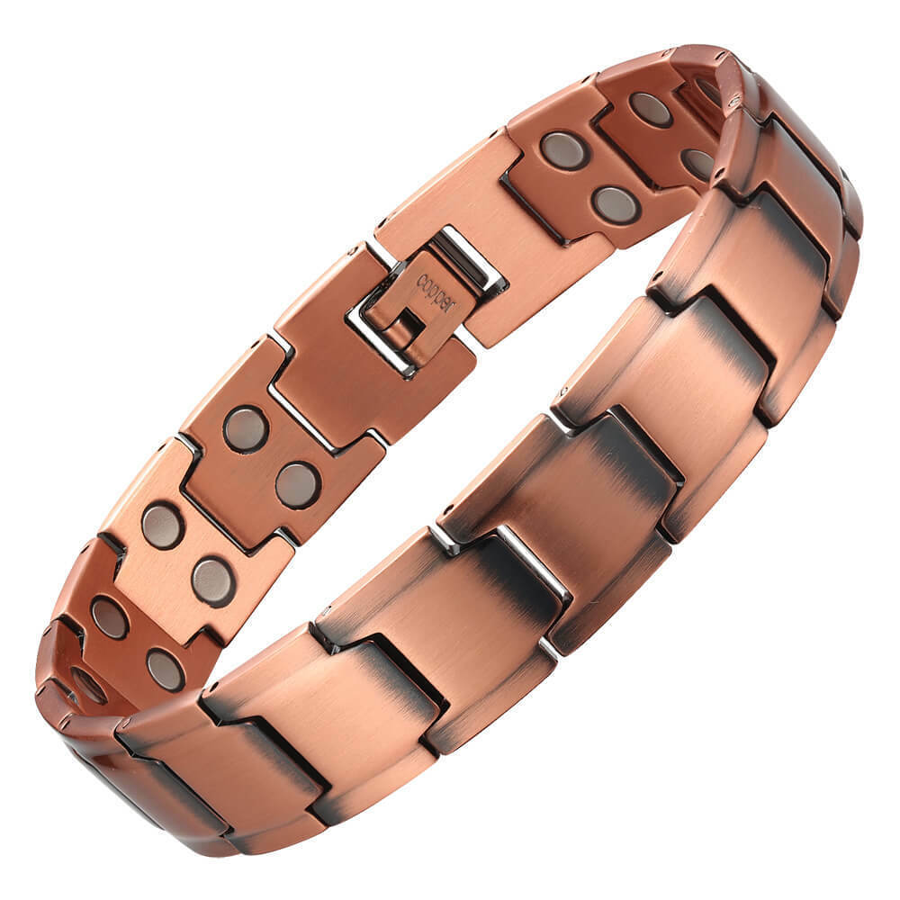 充実の品 Gorgeous Wide Pure Copper 最大89％オフ Magnetic Bracelet R Men Pain Arthritis