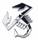 3D Quality Scorpion Shape Metal Car Styling Rear Emblem Badge Decal - Silver