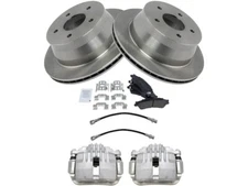Rear TRQ Brake Pad Rotor and Caliper Set fits GMC Jimmy 1998-2001 75STRC