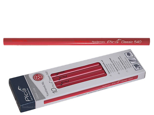 Pica Classic 540 Carpenter Pencil, 24 cm, 10-Pack 540/24-10