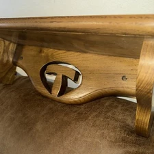 VTG Hand Crafted Solid Oak Hard Wood 24" Wall Hanging Shelf With T Cut Out