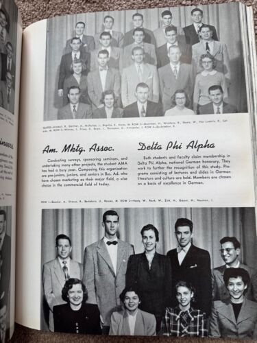 VTG 1952 University of Cincinnati Yearbook, Cincinnati, OH Use for Genealogy - Picture 9 of 16