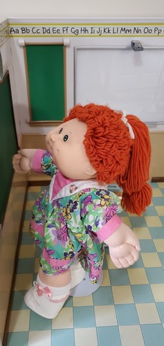 Muñeca Col Patch Niño CPK Vintage Rara con Vestido de Transición Hasbro Pelo Rojo - Imagen 2 de 12