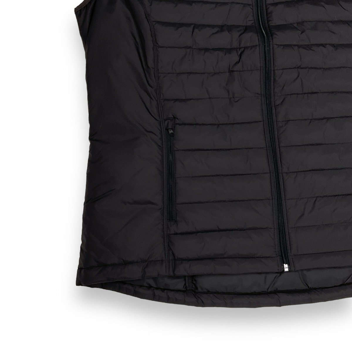 Tri Mountain Vest Mens 2XL Adult Black Quilted Windbreaker Tri Mountain Vest Mens 2XL Adult Black Quilted Windbreaker
