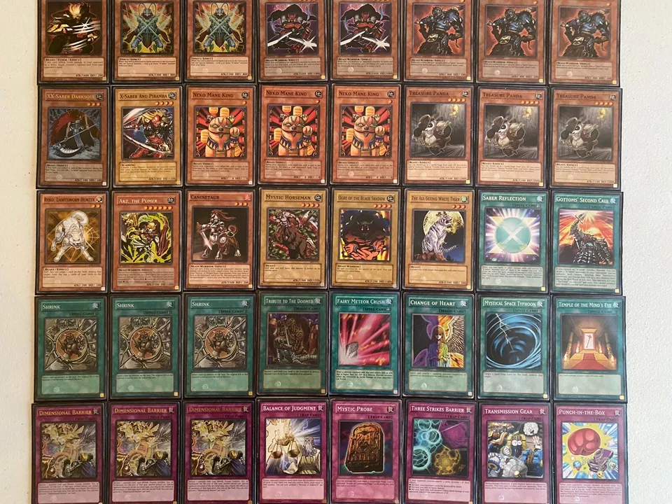 YUGIOH X-Saber Deck XX-Saber with Sleeves Complete 41 - Cards - Image 4 of 4