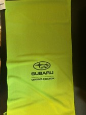 SUBARU AUTO CAR 31"X12" LOGO PROMOTIONAL GREEN COOL ING TOWEL NECK WRAP