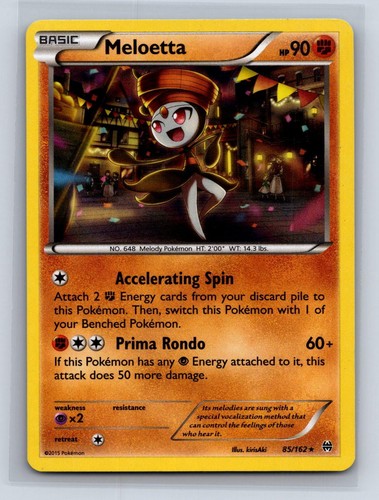 MELOETTA 85/162 HOLO R BREAKTHROUGH POKEMON MP