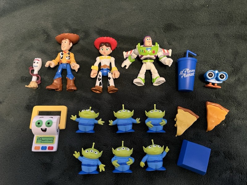 Disney Pixar Toy Story 5 Smarty Pants Mini Figure And Imaginext Woody Buzz Lot