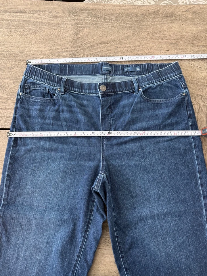 Pantalones de mezclilla para mujer J. Jill Pure Jill relajados al tobillo XLPetite Foto 2 de 4