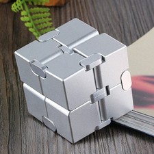 Stress Relief Toy Premium Metal Infinity Cube Portable Decompresses Relax Toys