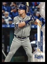 Nate Lowe 2020 Topps #626 Tampa Bay Rays Baseball *033