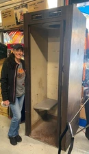 Rare Vtg 1950's Wood Phone Booth Man Cave Movie Prop Telephone Antique display