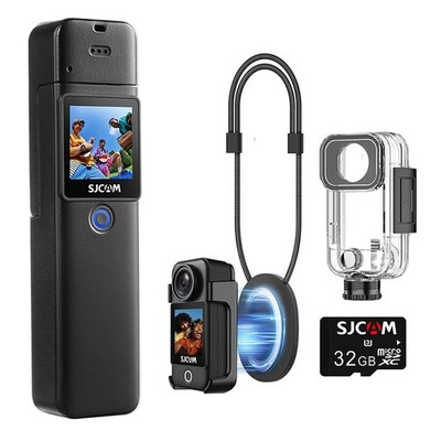 Action Pocket Kamera 4K Dual Touchscreen WiFi Vlogging Kamera Bodycam