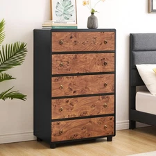 Modern 5 Drawers Dresser for Bedroom 46" Tall Dressers & Chests of Drawers