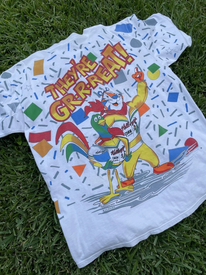 Rare Vintage 1995Motorsport Traditions Kelloggs Corn Flakes NASCAR Racing XL Tee - Image 2 of 4