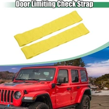 2 Pcs Car Door Limiting Check Straps Door Straps for Jeep Wrangler YJ Yellow