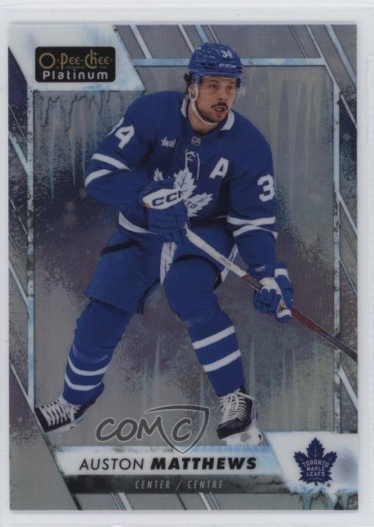 2023-24 O-Pee-Chee Platinum Arctic Freeze 35/99 Auston Matthews #1 0kr0