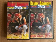 Kenny Aronoff - Power Work Out 1 and 2 Rare Drumming VHS Tape Set 1993