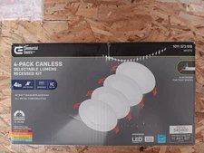 Commercial Electric 4" Canless Dimmable Recessed LED Light Kit 4-Pack