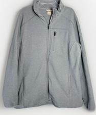Duluth Trading Co. Mens Fleece Full Zip Jacket Gray Size XL