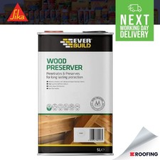 EVERBUILD | Clear Wood Preserver 5L Exterior Wood Protection / Wood Treatment