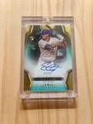 2024 Topps Five Star Evan Carter RC Rookie Auto Aqua /75 Rangers