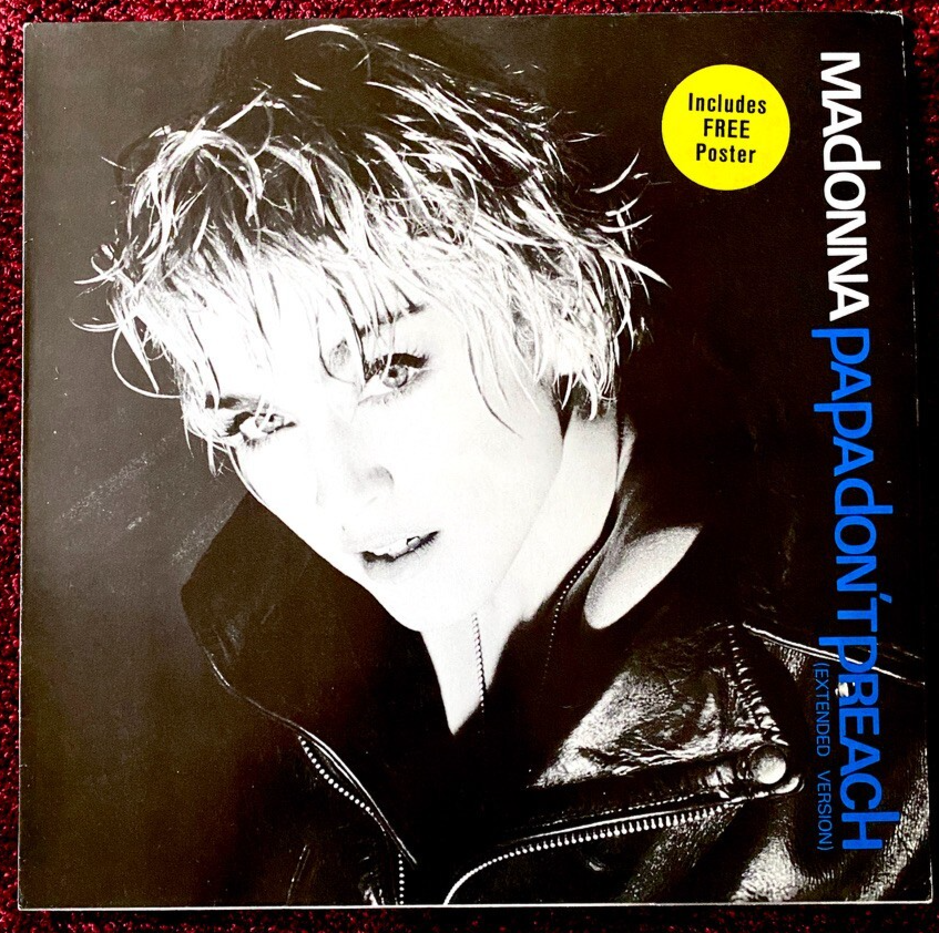 Madonna　Papa don’t preach　マドンナ　レコード　12” MADONNA PAPA DON'T PREACH RECORD 12