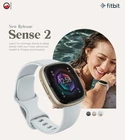 Fitbit Sense 2 Advanced Health Fitness Smartwatch Blue Mist/Soft Gold Aluminum