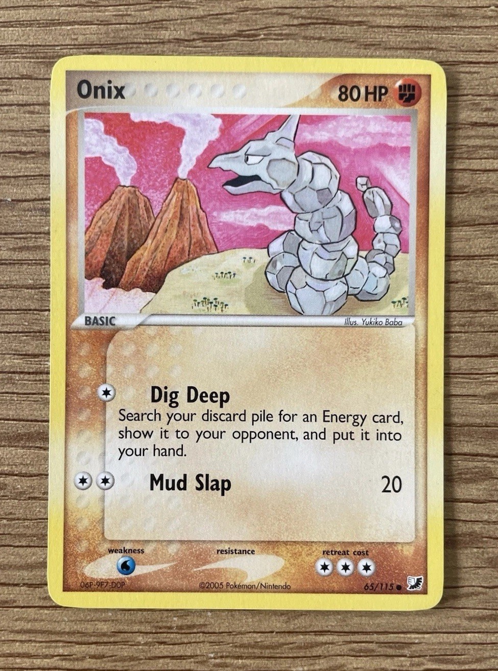 Onix 65/115 Common | EX Unseen Forces | Near Mint | Pokemon TCG