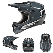 O'Neal Sonus Slick nero grigio casco bici MTB BMX downhill bike DH trail