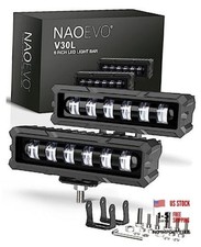 6 Inch LED Light Bar, 50W 2600LM LED Fog/Off Road Lights for White