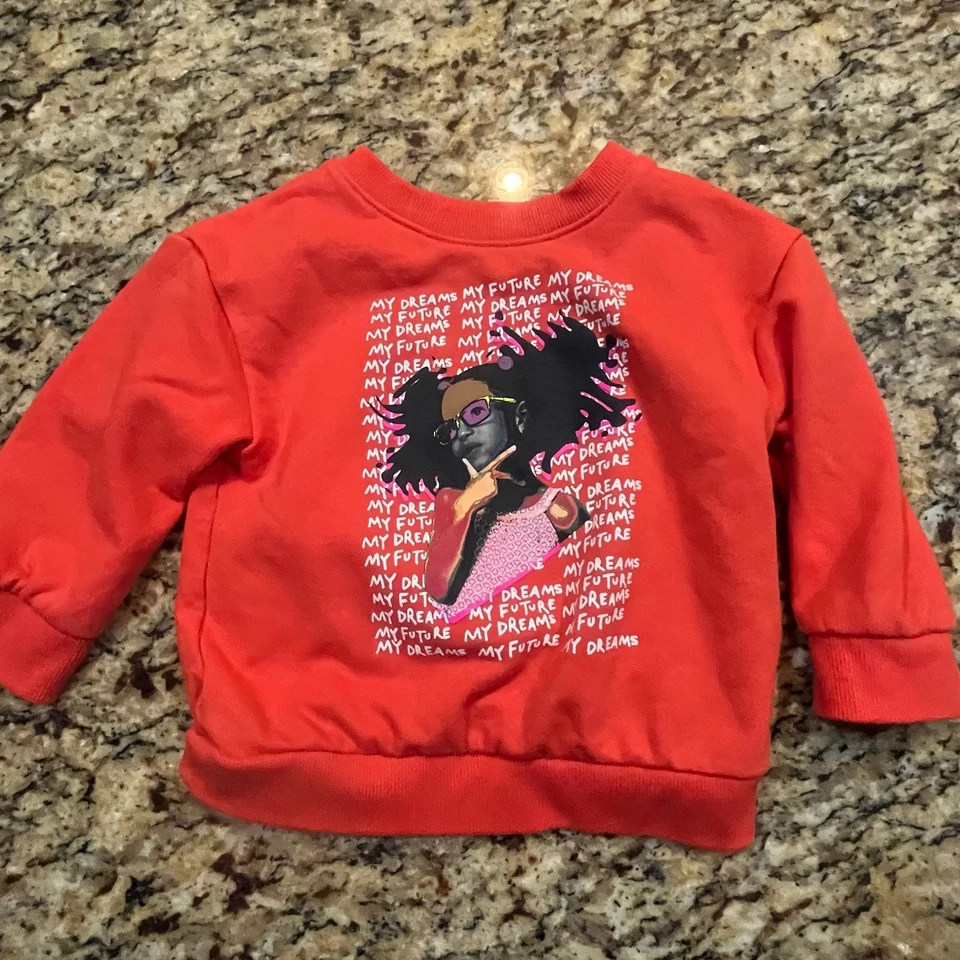 Sudadera Target Girl 18M Negra Mes de la Historia Niño Mis Sueños Mi Futuro Roja Foto 2 de 4