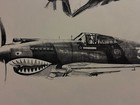 WW2 Flying Tigers Ace Pilot Dick Rossi Signed Art Print — photo 4