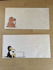 Uli Stein Briefpapier Vintage  26 teilig Retro Briefe Umschl&auml;ge 90ger Jahre
