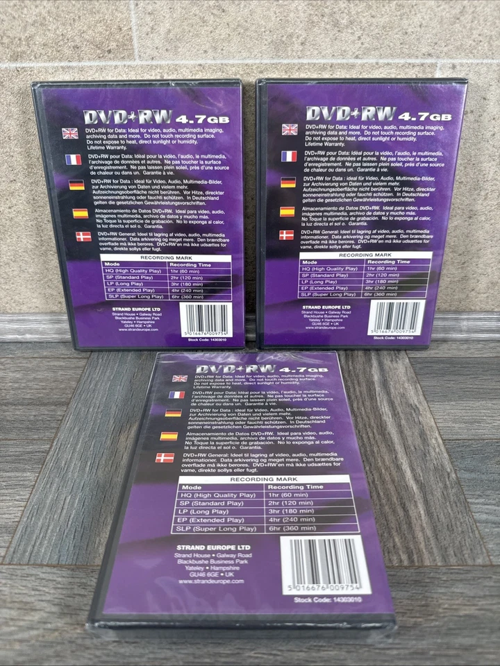 X3 Mr DVD DVD-RW Discs Rewritable Blank Discs 4.7GB Brand New & Sealed - Image 2 of 4