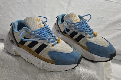2022 Adidas ZX 22 Boost White Pulse Blue Gold Mens Size 8 History In Photos 