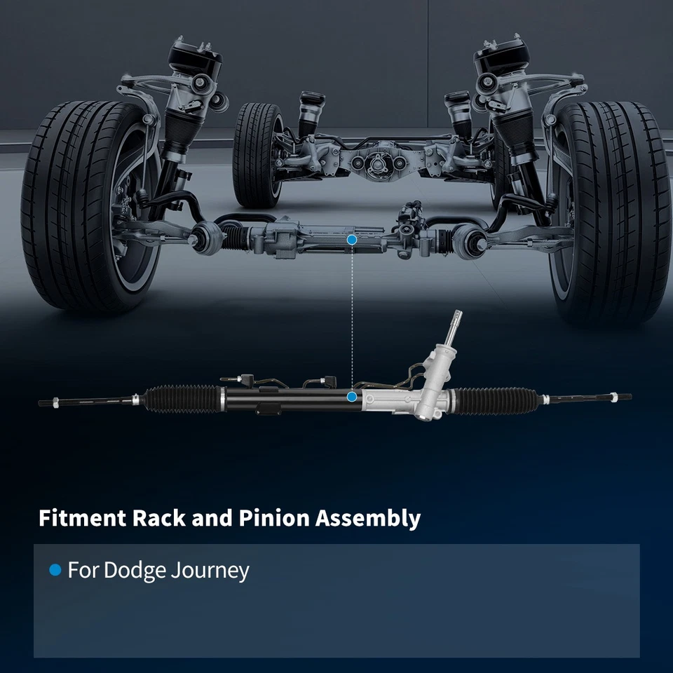 Estante y piñón de dirección asistida para Dodge Journey 5151018AC 2009-2019 hidráulico Foto 2 de 4
