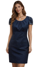 Ladies Green Dress Size 8 Oasis Beaded Cap Sleeve Party Occasion Evening Mini