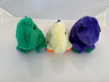 Puffkin Dinosaur Lot of 3. Dinky, Danny, Pickles Tagged as Dinky, error 