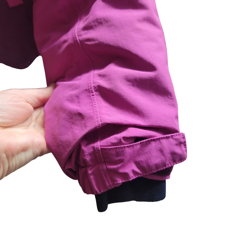 Chaqueta de invierno Lands End niños niñas púrpura rosa con capucha talla mediana 5-6 Foto 4 de 4