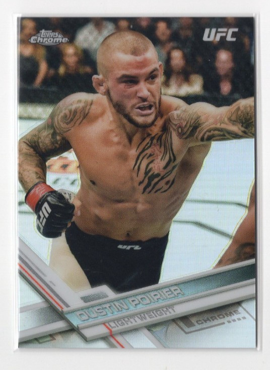 2017 TOPPS UFC CHROME DUSTIN POIRIER REFRACTOR #8