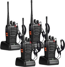 Walkie Talkies Long Range for Adults with Earpieces16 Channel Rechargeable,4Pack