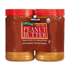 Kirkland Signature Organic Peanut Butter, 28 Ounce (Pack of 2)
