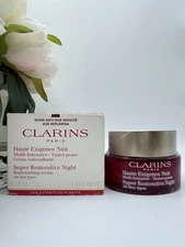 CLARINS Super Restorative Night Cream 50ml / 1.7oz Sealed Jar Damage Box