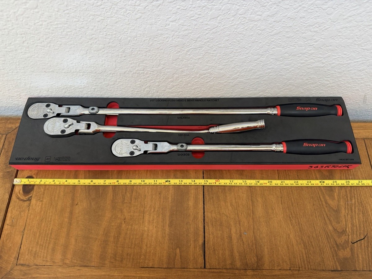 Snap-On Tools 303RT06FR 1/2 Drive Ratchet Foam Set Locking Flex