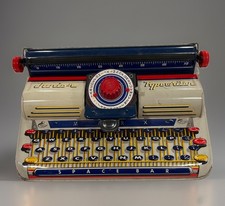 Marx Junior Dial Typewriter Tin Litho Toy 1950s Mid Century Americana