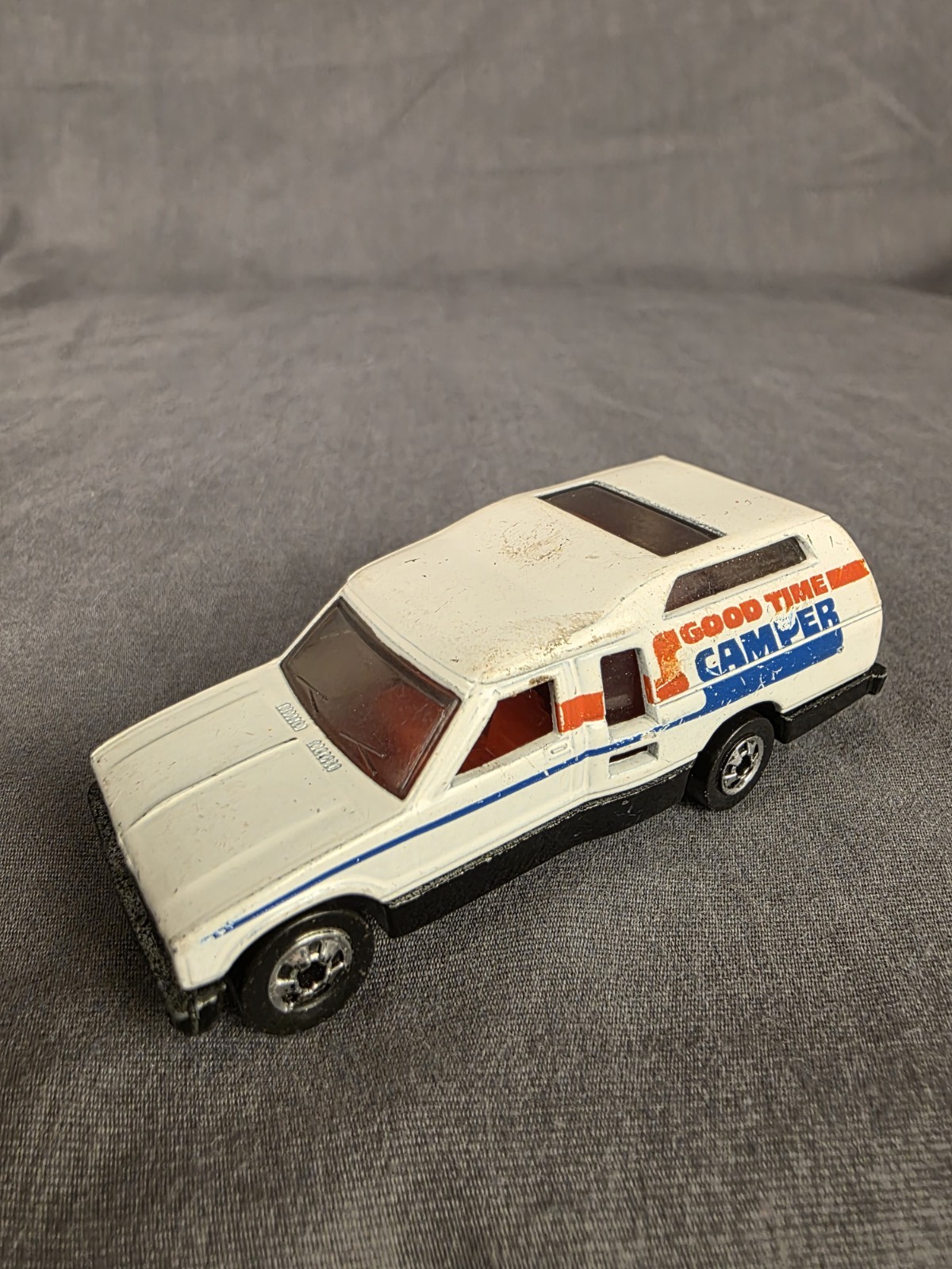 Vintage 1980 Hot Wheels 1/64 Scale Diecast White Minitrek Good Time Camper