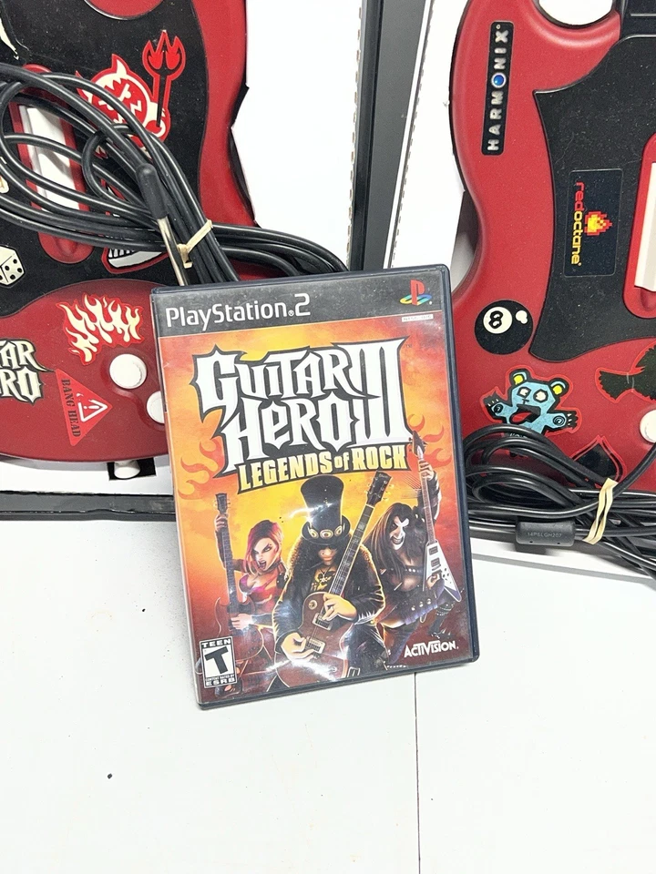 Guitar Hero II RedOctane PlayStation 2 PS2 Paquete Lote de 2 Caja Original Foto 4 de 4